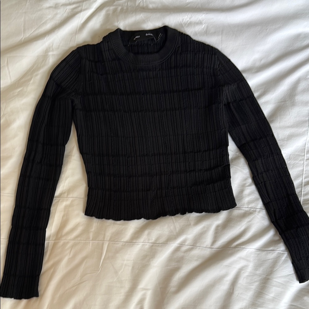 Proenza Schouler Black Crew Neck Sweater